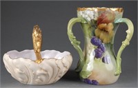 2 Limoges porcelain pieces, 20th century.
