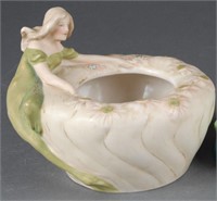Royal Dux, figural vase, 20th century.