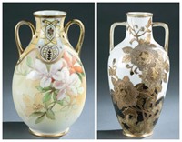 2 Morimura Brothers Nippon, vases, 20th c.