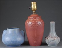3 Art Pottery pieces, 20th century.
