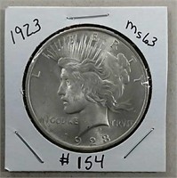1923 Peace Dollar  MS