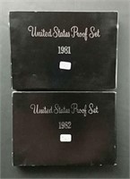 1981 & 1982 US. Mint Proof sets
