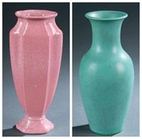 2 Cowan and Rookwood Pottery vases, 20th century.