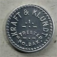 Kraft & Klundt  Streeter, No. Dak. Token