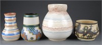 4 Erphila vases, 20th century.