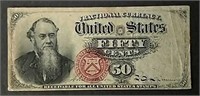 1863 Fifty Cents Stanton  Fractional Currency  VF
