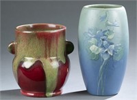 2 Weller Pottery, vases, 19th/20th c.