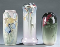 3 Weller Pottery, vases, 20th century.