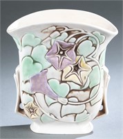 Roseville Pottery, morning glory vase, ca 1935.