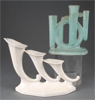 2 Roseville Pottery, vases, 20th c.
