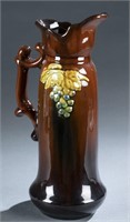 Weller Pottery,  grape pitcher, ca 1910s.