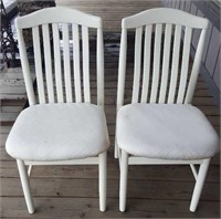 Pair Of White Chairs