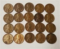 20 Lincoln Wheat Pennies #1