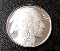 1/10 Ounce Silver Indian Head/ Buffalo Round