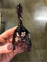 Small Pretty Purple Glass Fenton Bell