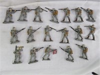 (18) METAL CONFEDERATE SOLDIERS 2"T