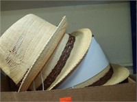 3 NEW STRAW HATS