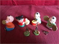 Tiny Figurines With Musical Lady Bugs