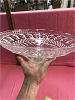 Beautiful Crystal?/Clear Glass Compote Dish