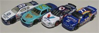 Lot Of 4 Die-Cast NASCAR Cars - 8" Long