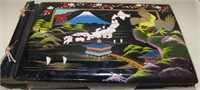 Vtg Hand Painted Lacquered Wood Japan Photo Album