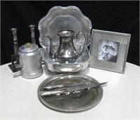 Lot Of Miscellaneous Silver Plate, Aluminum & More