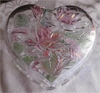 Heart Shaped Trinket / Jewelry Box w/ Lid