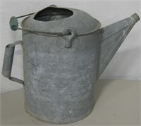 Vtg Galvanized Watering Can w/ Handle & Spout