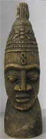 14.5" Tall Carved Wood Tribal Statue