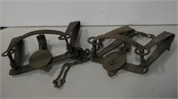Lot Of 2 Leg Hold Traps