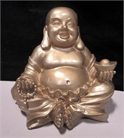 Gold Resin Buddha Statue - 4" Tall