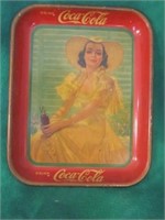1938 COCACOLA TRAY - 10.5X13IN