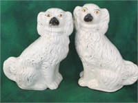 EARLY PAIR OF ENGLISH STAFFORDSHIRE - 11IN