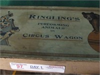 RARE RINGLING BRO CIRCUS WAGON ORI/BOX - BEAR & MO