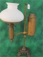 ORIGINAL OIL LAMP CIR 1860s - GAS FILL - ADJUSTABE