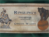 RARE RINGLING BRO CIRCUS WAGON ORI/BOX - BEAR & MO