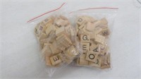 Wood Scrabble Pieces