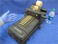 antique "burroughs" adding machine