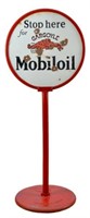 Gargoyle Mobil Oil D/S Porcelain Lollipop Sign