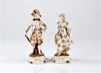 Pair of Continental porcelain figures