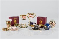 Assorted English and German porcelain pieces