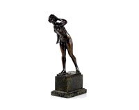 Bronze nude sculpture by Kneisel