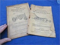 2 antique "mccormick-deering" manuals