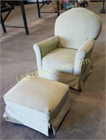 Glider Rocker with Foot Stool and More