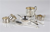 Assorted silver pieces