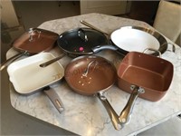 ASSORTED FRYING PANS