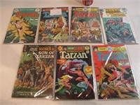 7 comics Tarzan 1970's