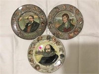 3 ROYAL DOULTON COMMEMORATIVE PLATES