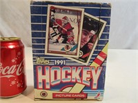 Boite hockey 1991 TOPPS 36 packs wax unopened