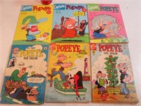 6 comics Popeye 1969